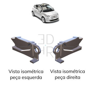 Fiat 500 Cabriolet – Kit par Arrastes traseiro