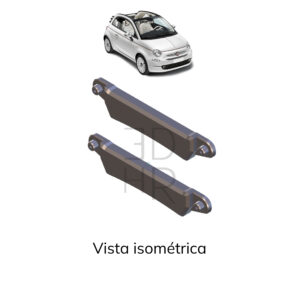 Fiat 500 Cabriolet – Kit 2x Emenda arrastes (Reforçado)